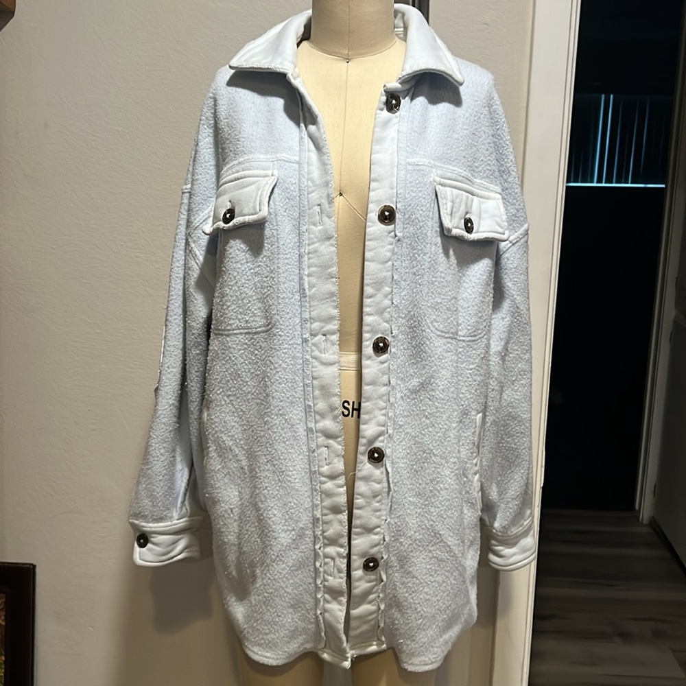 Free People Light Blue Ruby Jacket - image 3